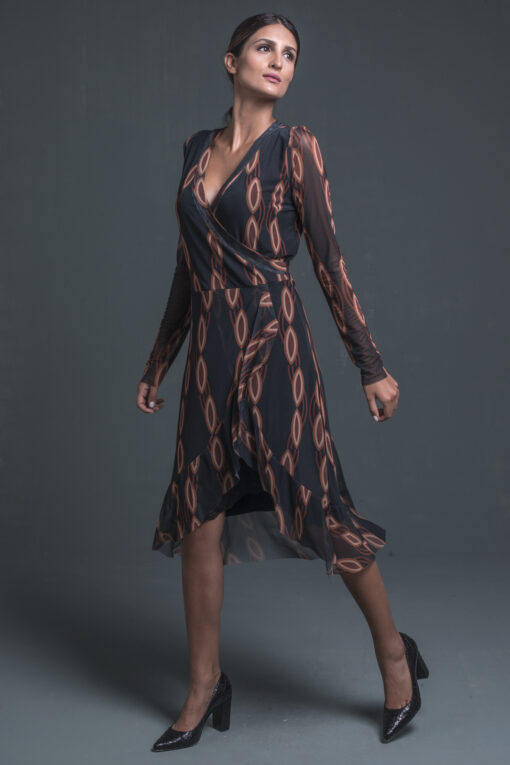 Vestido de tule estilo chemise / 363VTR-21
