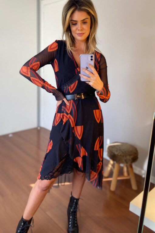 Vestido de tule estilo chemise / 363VTR-60