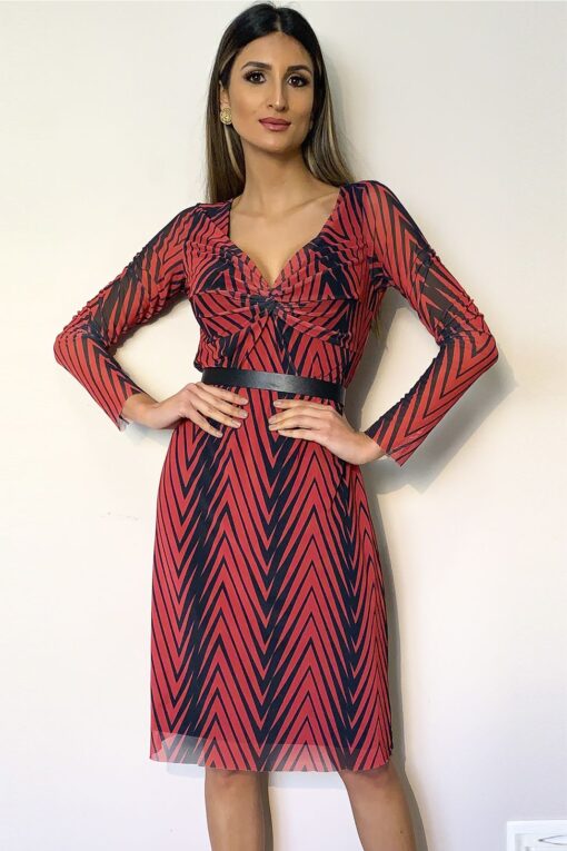 Vestido de tule com amarração /327VDN-12-4