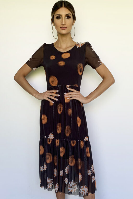 Vestido de tule estilo boho /386VBO-111