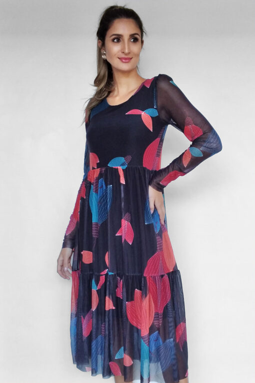 Vestido de tule estilo boho /401VBL-121