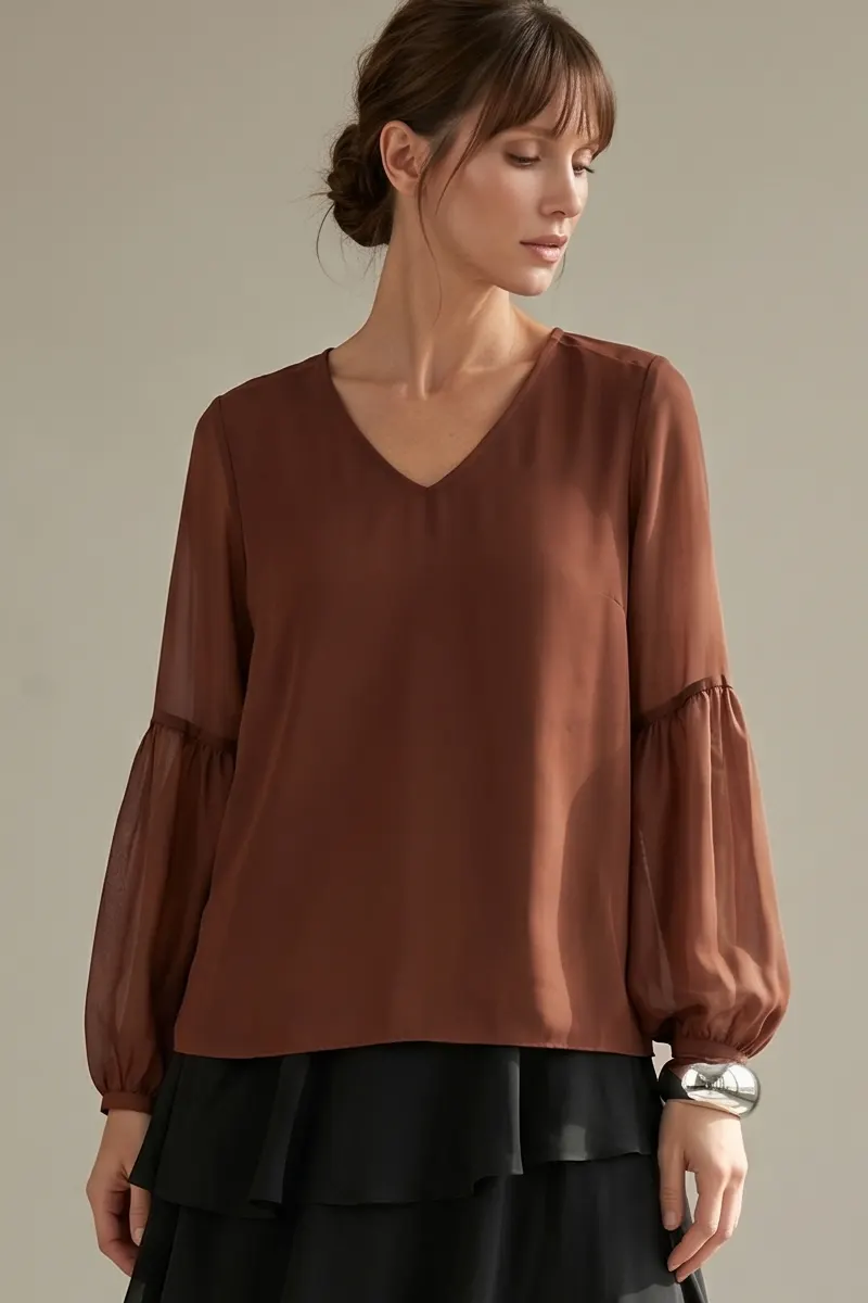 Blusa de tule decote U /403ARG - Imagem 2