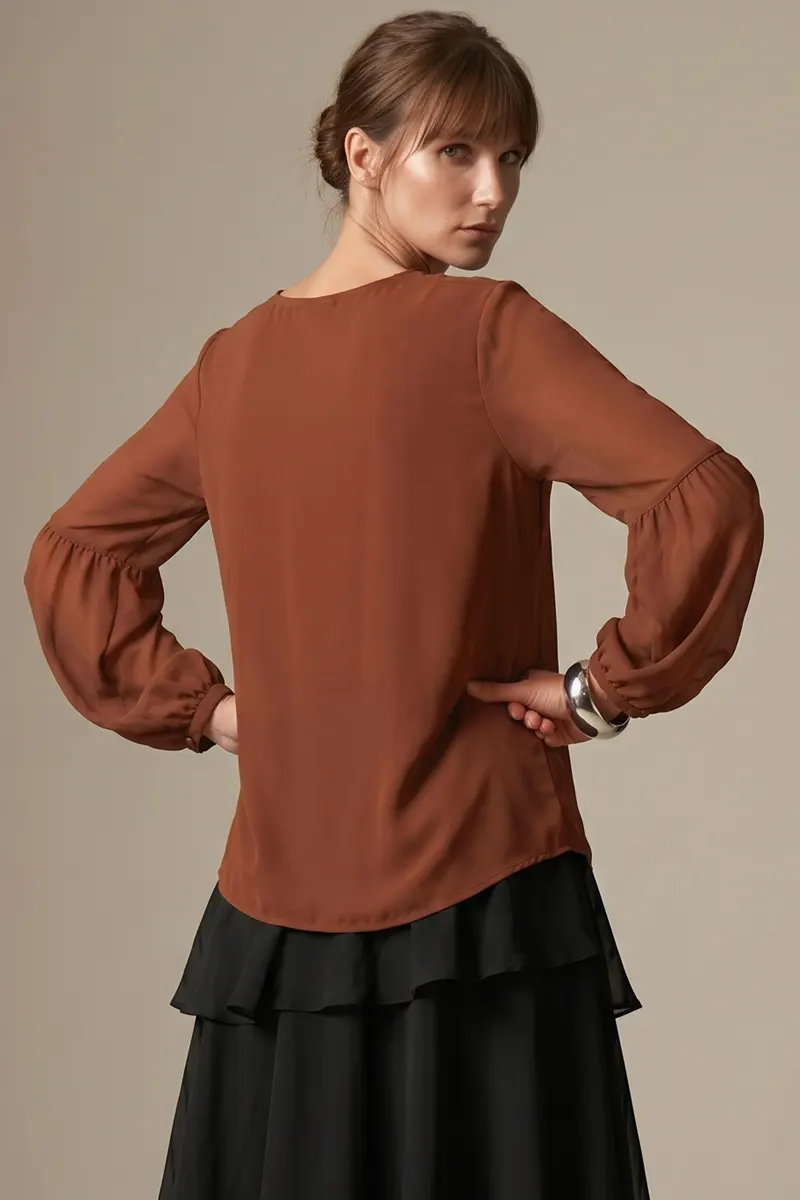 Blusa de tule decote U /403ARG - Imagem 3