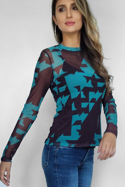 Blusa de tule Segunda Pele /409BTA-21-2