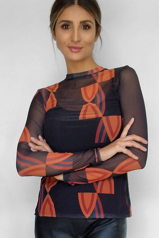 Blusa de tule Segunda Pele /409BTA-60