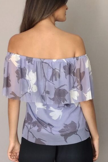 Alternative view of Blusa de tule com babado no decote /345BCG178