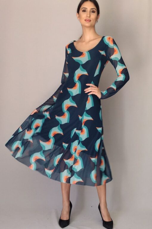 Vestido de Tule Midi /366VMN80