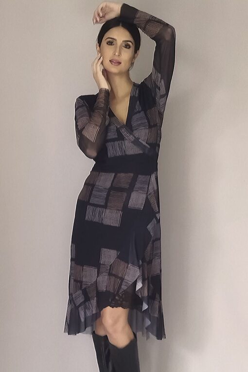 Vestido de tule estilo chemise / 363VTR067