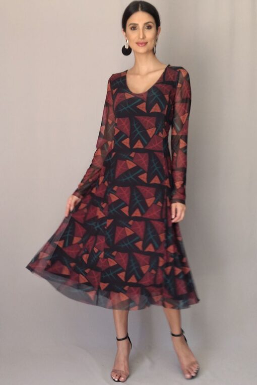 Vestido de Tule Midi /366VMN18