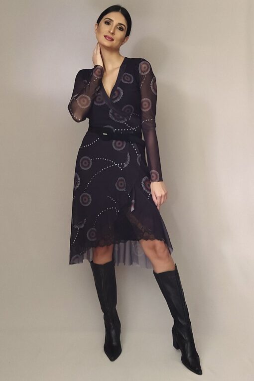 Vestido de tule chemise /363VTR132