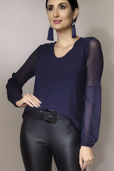 Alternative view of Blusa de tule decote U /403AZ1