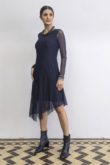 Alternative view of Vestido de tule assimétrico /444AZ1