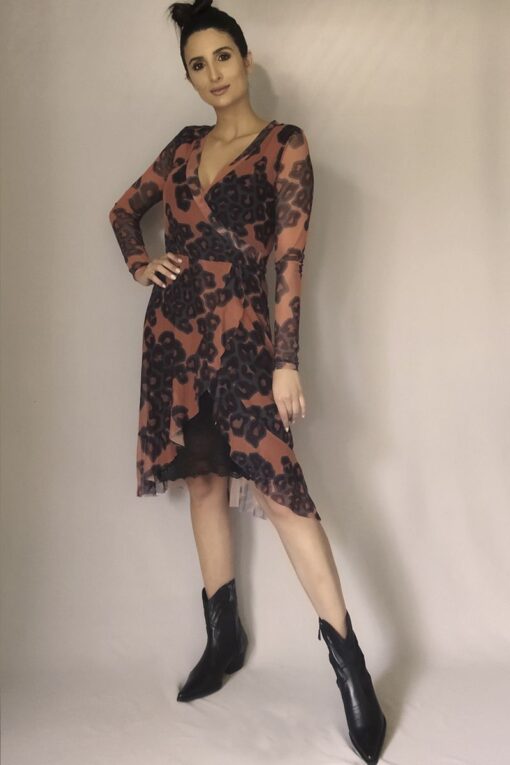 Vestido de tule chemise /363VTR01