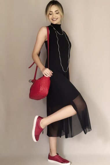 Alternative view of Vestido de tule gola alta /454PTO