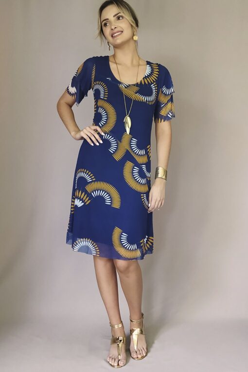 Vestido de tule evasê /358VDS254