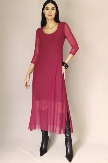 Alternative view of Vestido de tule midi com fendas laterais /436MAR