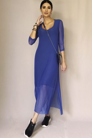 Alternative view of Vestido de tule midi com fendas laterais /436ROY