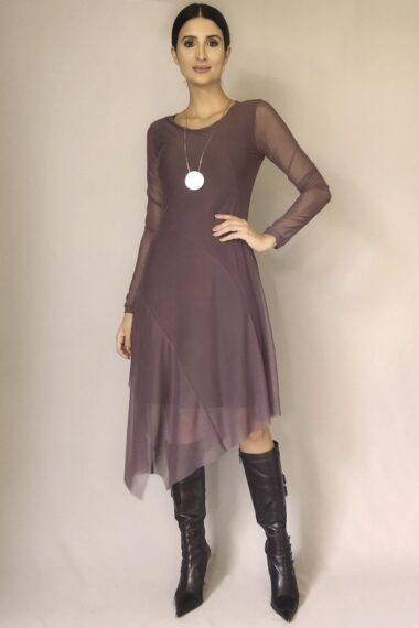 Alternative view of Vestido de tule assimétrico /444CAC