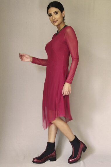 Alternative view of Vestido de tule assimétrico /444MAR