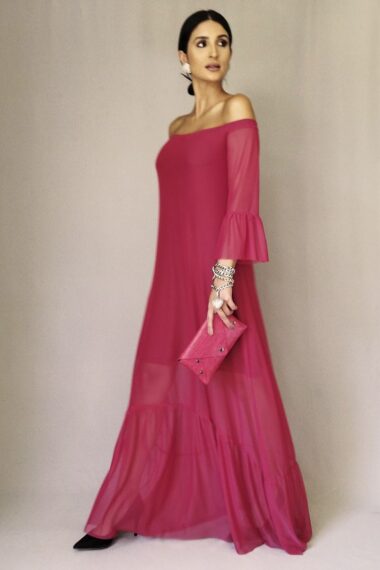 Vestido longo ombro a ombro /477VM3