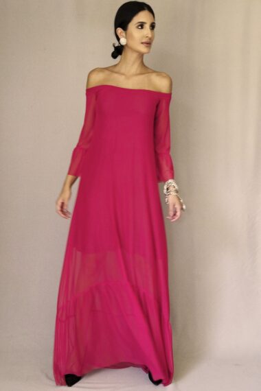 Alternative view of Vestido longo ombro a ombro /477VM3