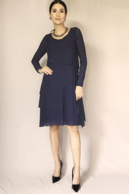Vestido evasê 4 camadas /487AZ1