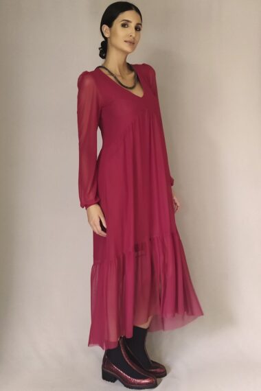 Alternative view of Vestido evasê e decote V  /491MAR