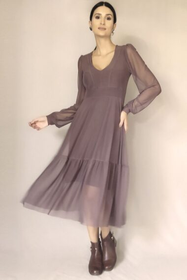 Alternative view of Vestido decote V e manga bufante /492CAC