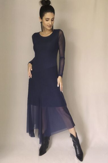 Vestido com recortes assimétricos /495AZ1