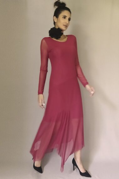 Alternative view of Vestido com recortes assimétricos /495MAR