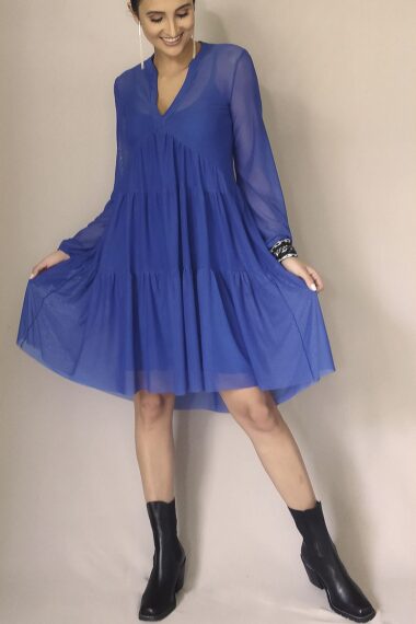 Alternative view of Vestido curto com gola /498ROY