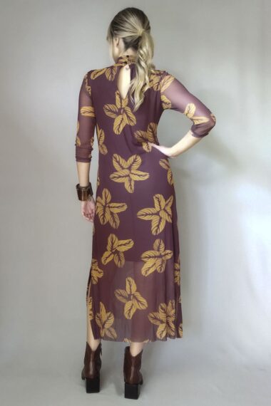 Alternative view of Vestido de tule midi com fendas laterais /453VGR266