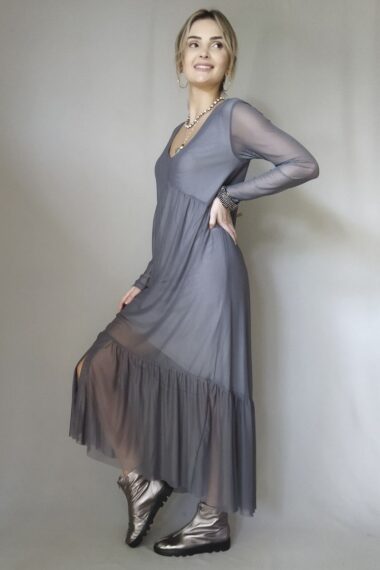 Alternative view of Vestido evasê e decote V  /491CIN