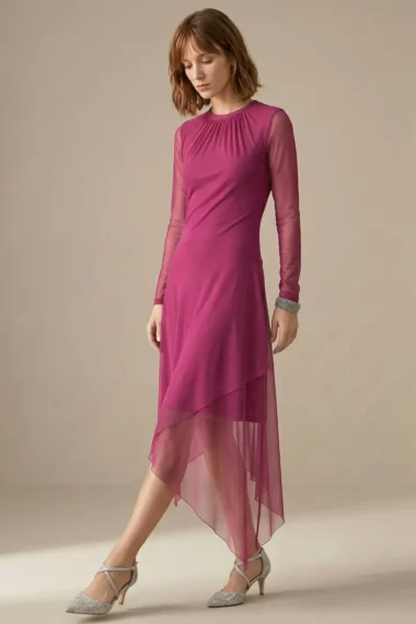 Alternative view of Vestido evasê assimétrico /496PIT