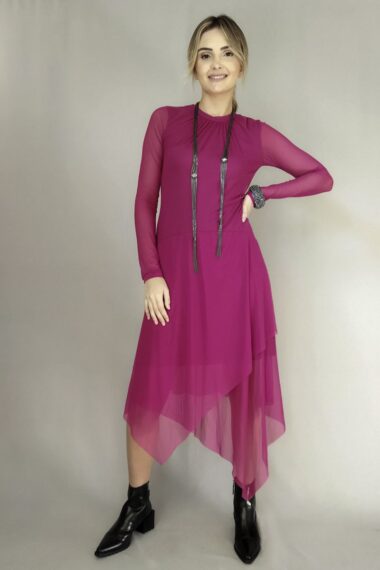 Alternative view of Vestido evasê assimétrico /496PIT