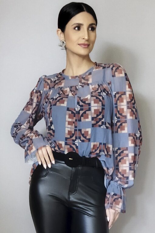 Blusa ampla com franzido /428BPE226
