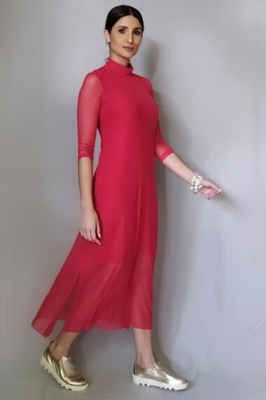 Alternative view of Vestido de tule midi com fendas laterais /453VM3