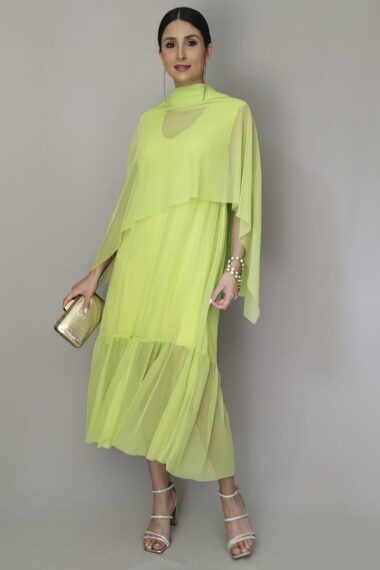 Alternative view of Vestido decote V, manga japonesa /478LIM