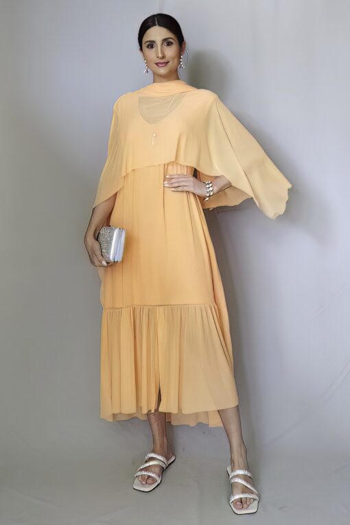 Vestido decote V, manga japonesa /478PES