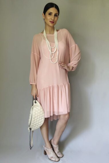 Alternative view of Vestido de tule amplo com anágua /528ANT