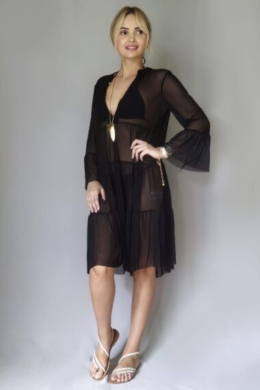 Alternative view of Vestido curto amplo tipo boho /461PTO