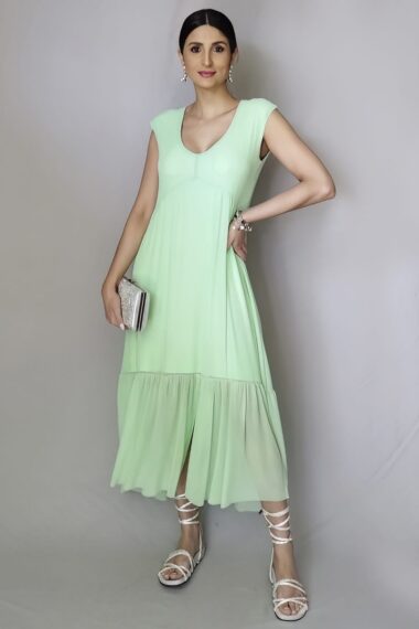 Alternative view of Vestido decote V, manga japonesa /478MEN