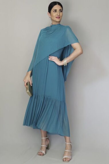 Vestido decote V, manga japonesa /478PET