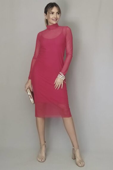 Vestido tubo gola alta /507VM3