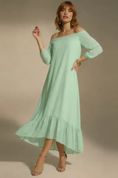 Vestido longo mullet ombro a ombro /511MEN