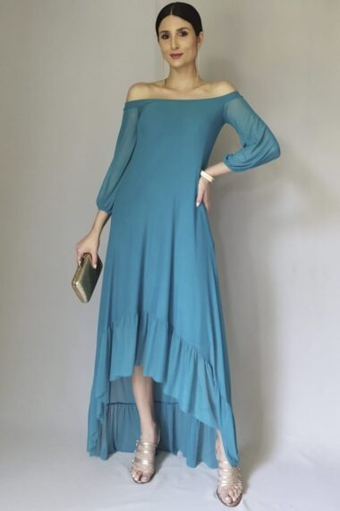 Vestido longo mullet ombro a ombro /511PET