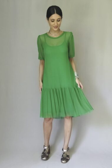 Alternative view of Vestido de tule amplo mangas bufantes /520FOL