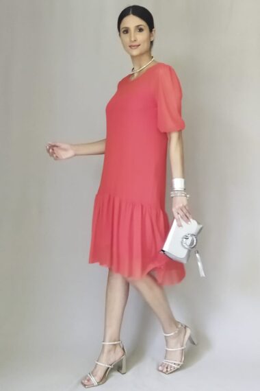 Alternative view of Vestido de tule amplo mangas bufantes /520LAR