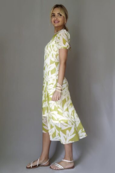 Alternative view of Vestido de tule decote redondo e mangas bufantes /534VNG179