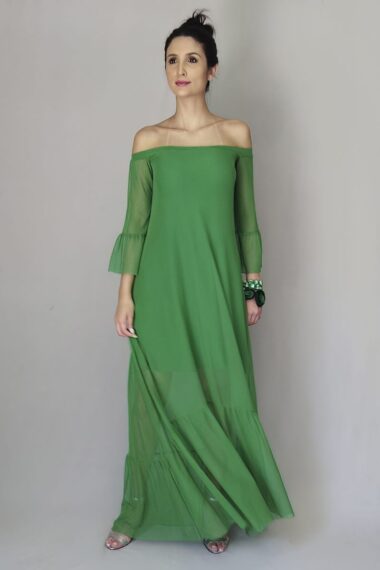 Alternative view of Vestido longo ombro a ombro /477FOL